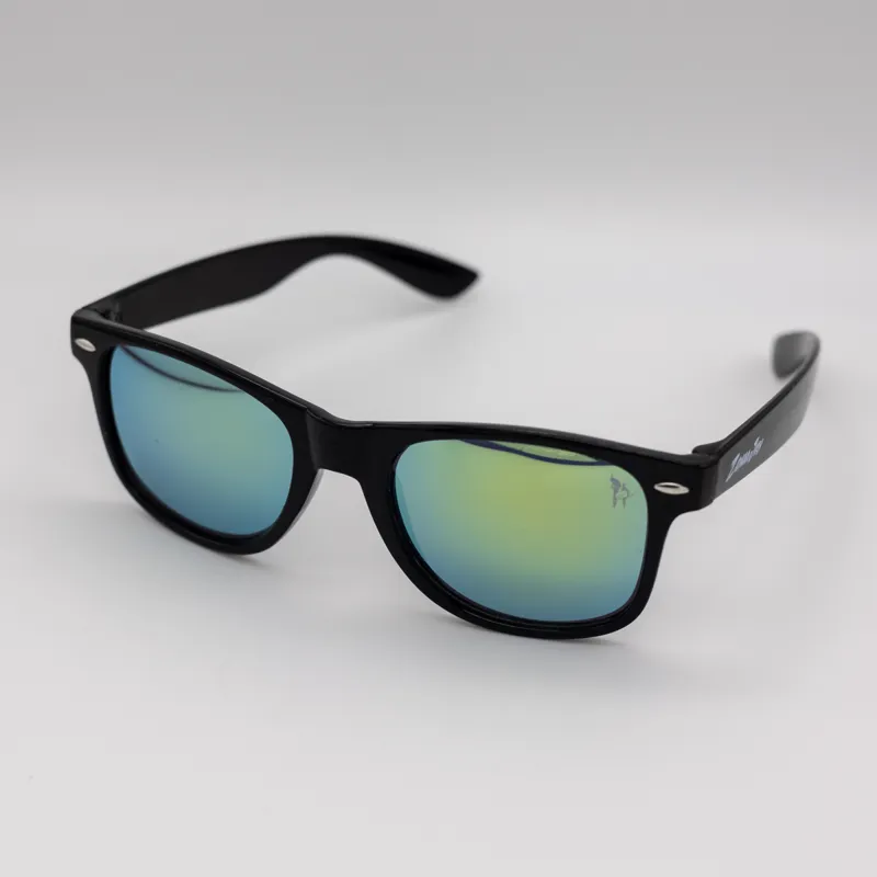 Zuma Jay Wayfarer Sunglasses Black Yellow Lens